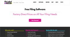 Desktop Screenshot of filelabelexpress.com